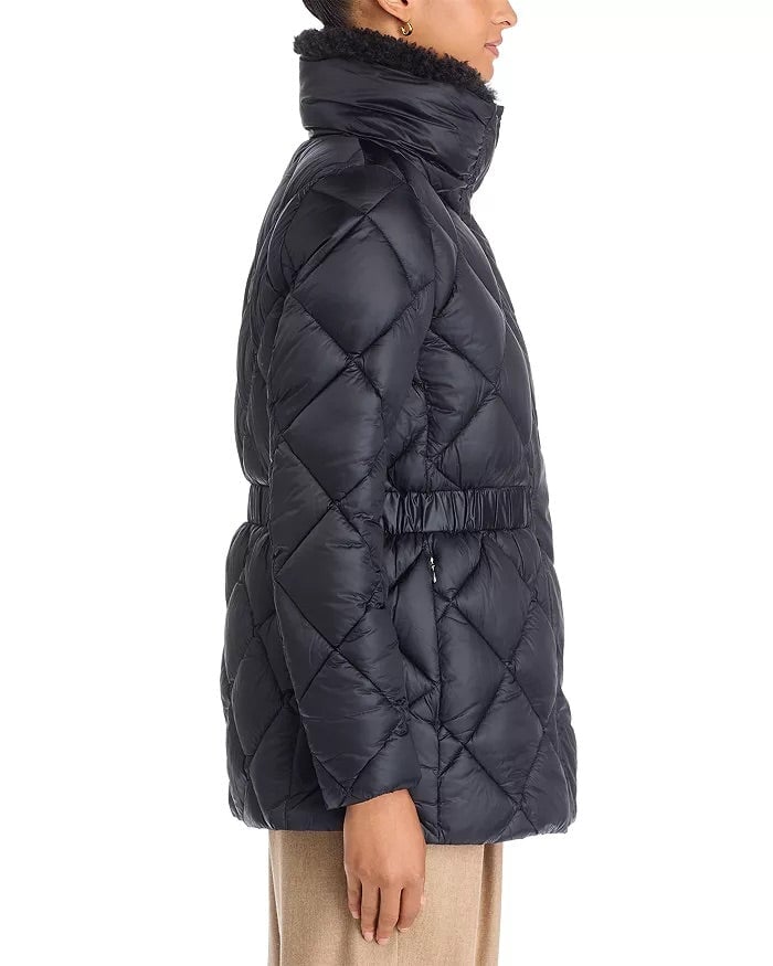 Mandoline Quilted Jacket Green Black Outerwear - Longsleeve Save The Duck 