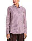 Connie Stripe Shirt Bright Red Stripe Tops - Button Down rag & bone 