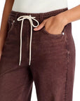 Miramar Terry Drawstring Wide Leg Pant Chocolate Pants - Sweatpants rag & bone 