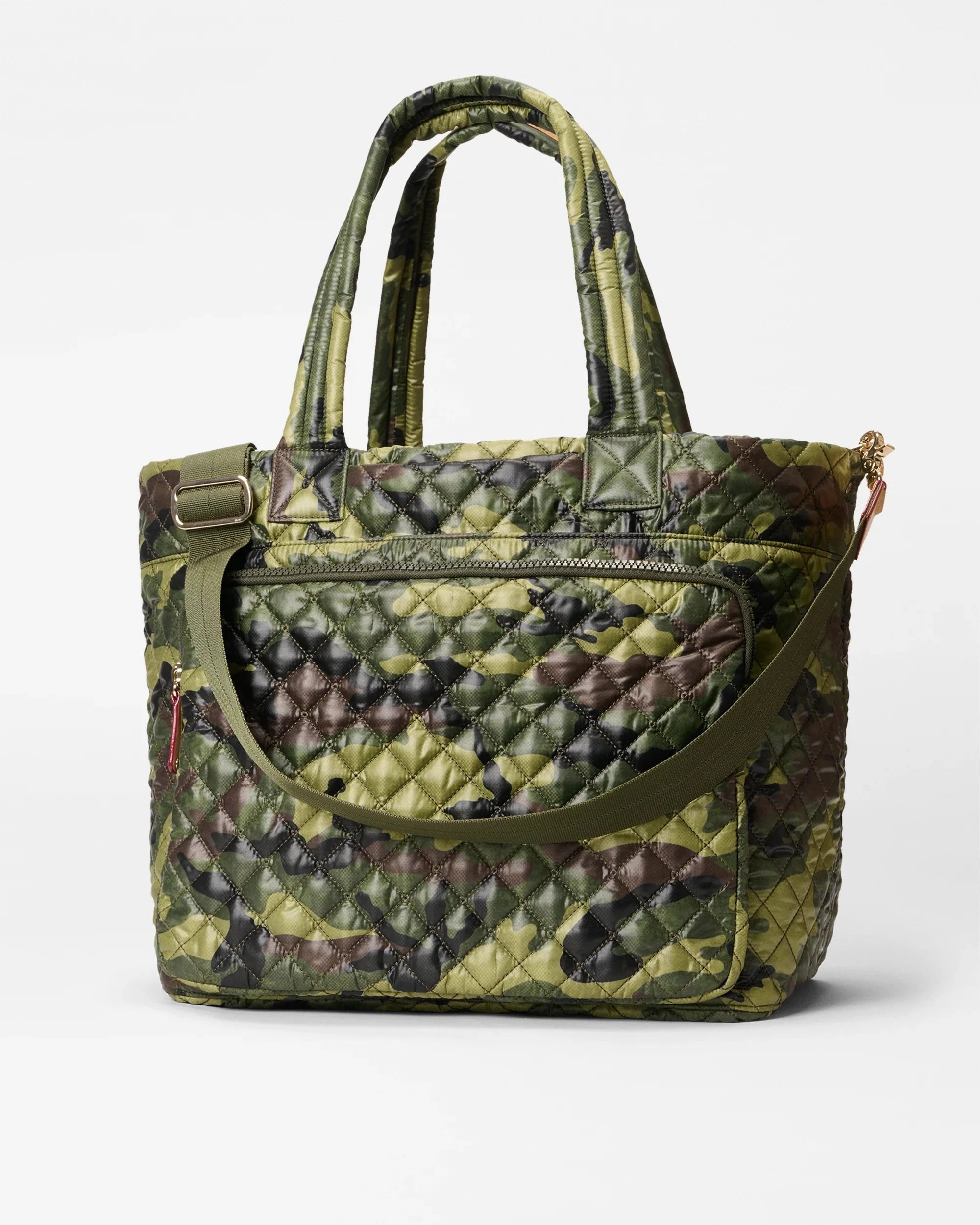 Large Metro Travel Tote Green Camo Tote & Satchel MZ Wallace 
