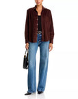 Barry Tailored Button Up Shirt Chocolate Tops - Button Down Frank & Eileen 