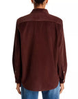 Barry Tailored Button Up Shirt Chocolate Tops - Button Down Frank & Eileen 