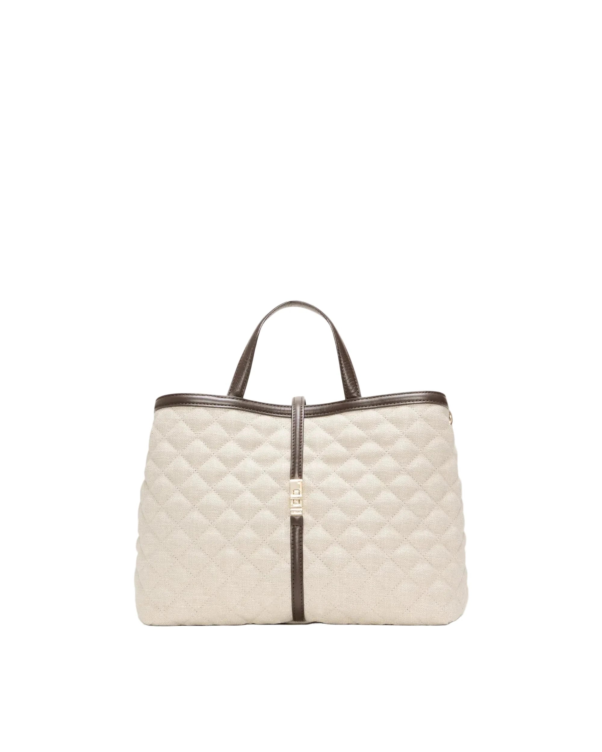 Medium Astor Top Handle Sandy Linen Tote & Satchel MZ Wallace 
