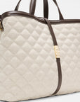 Medium Astor Top Handle Sandy Linen Tote & Satchel MZ Wallace 