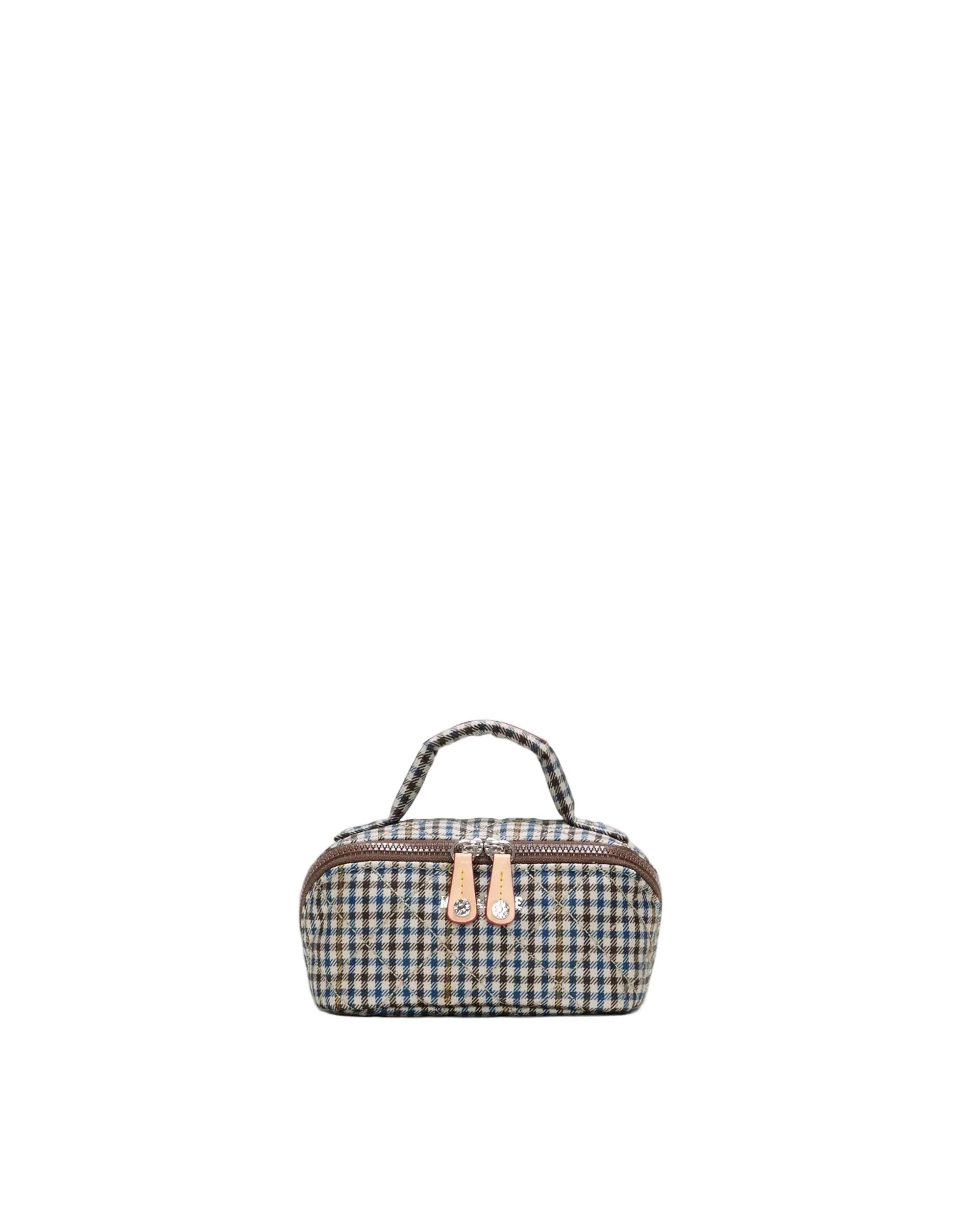 Mini Accordion Jewelry Case Heritage Check Crossbody MZ Wallace 