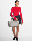 Medium Metro City Tote Sable Pearl Metallic Tote & Satchel MZ Wallace 