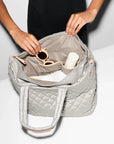 Medium Metro City Tote Sable Pearl Metallic Tote & Satchel MZ Wallace 