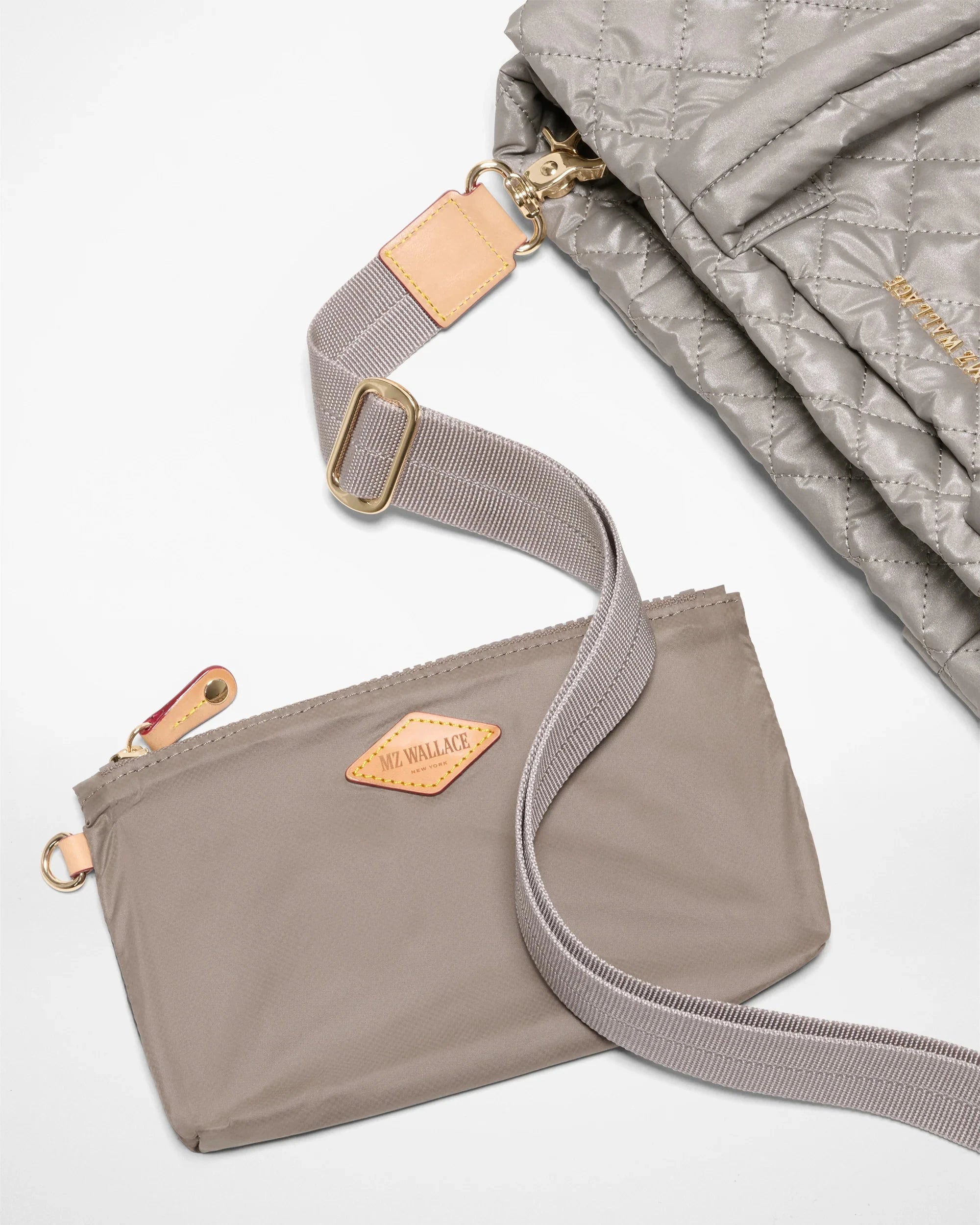 Medium Metro City Tote Sable Pearl Metallic Tote & Satchel MZ Wallace 