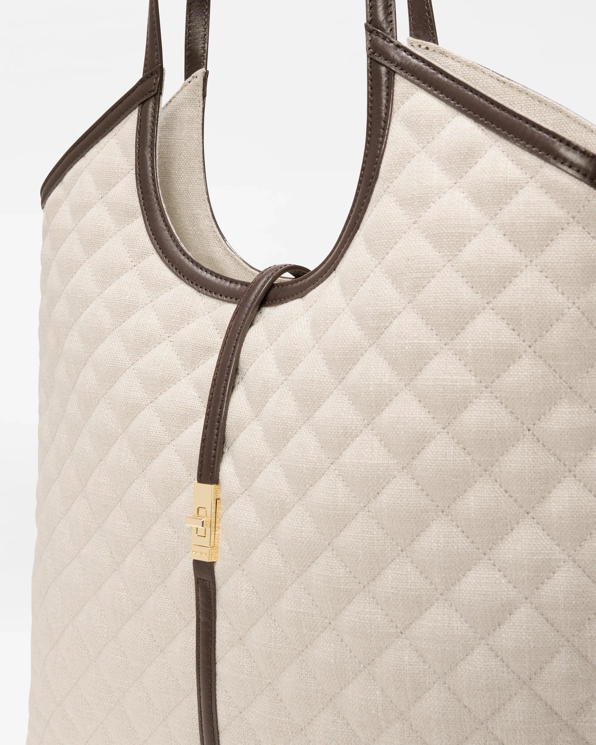 Large Astor Tote Sandy Linen Tote & Satchel MZ Wallace 