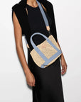 Mini Crochet Tote Crochet/Light Denim Tote & Satchel MZ Wallace 