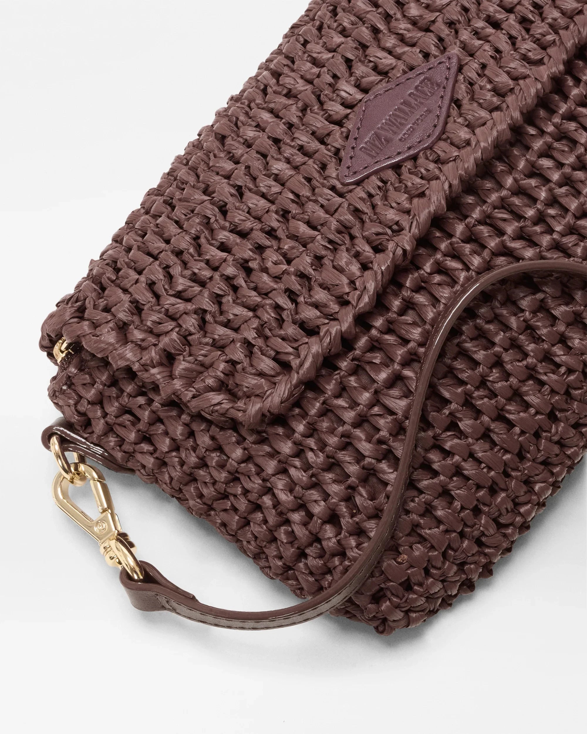 Crochet Convertible Crossbody Brown Crochet Crossbody MZ Wallace 