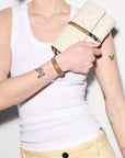 Astor Convertible Crossbody Sandshell with Brown Crossbody MZ Wallace 