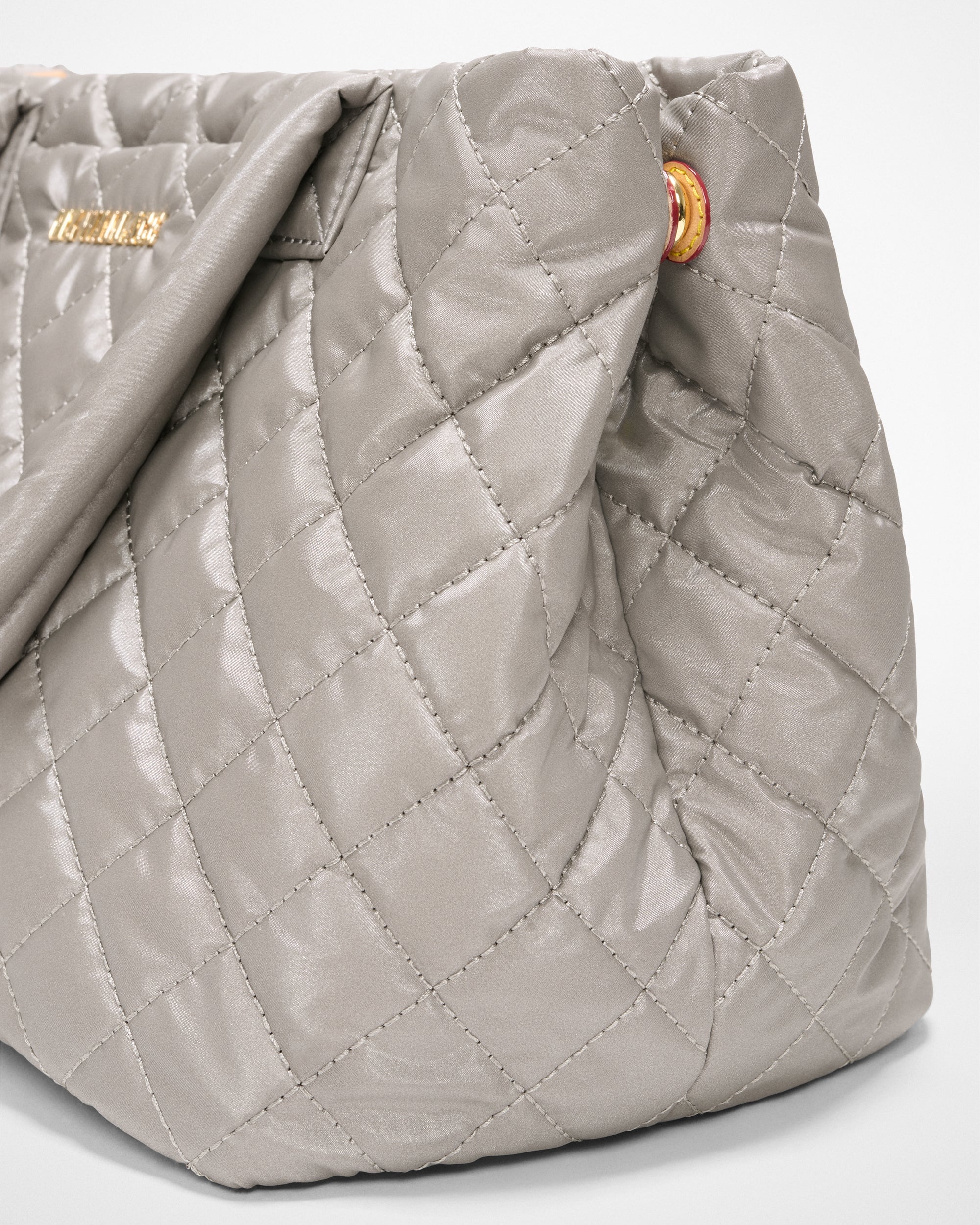 Small Metro City Tote Sable Pearl Metallic Tote & Satchel MZ Wallace 