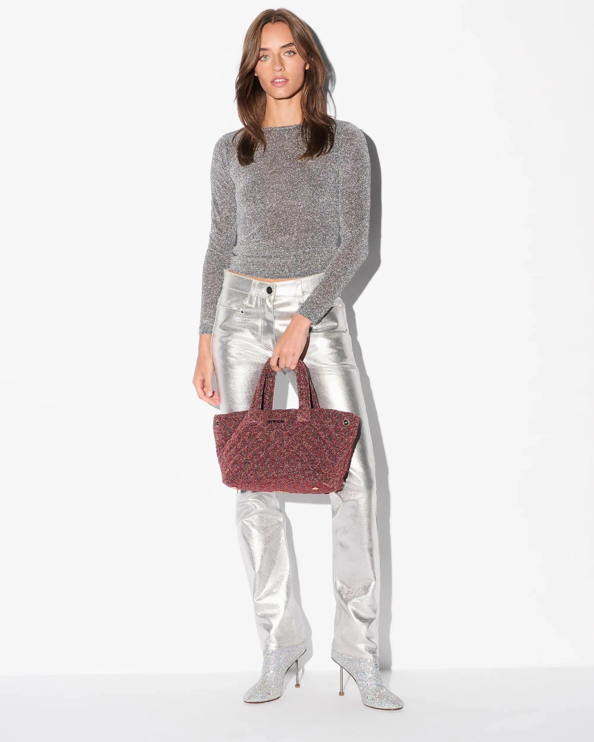 Small Metro City Tote Fire Opal Shimmer Tote & Satchel MZ Wallace 