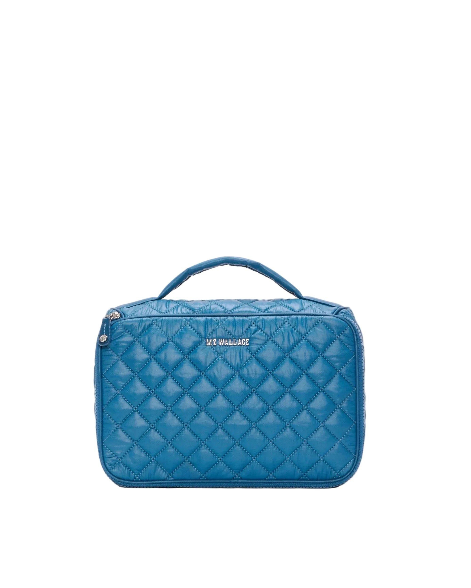 Zip Round Cosmetic Atlantic Blue Cosmetic MZ Wallace 
