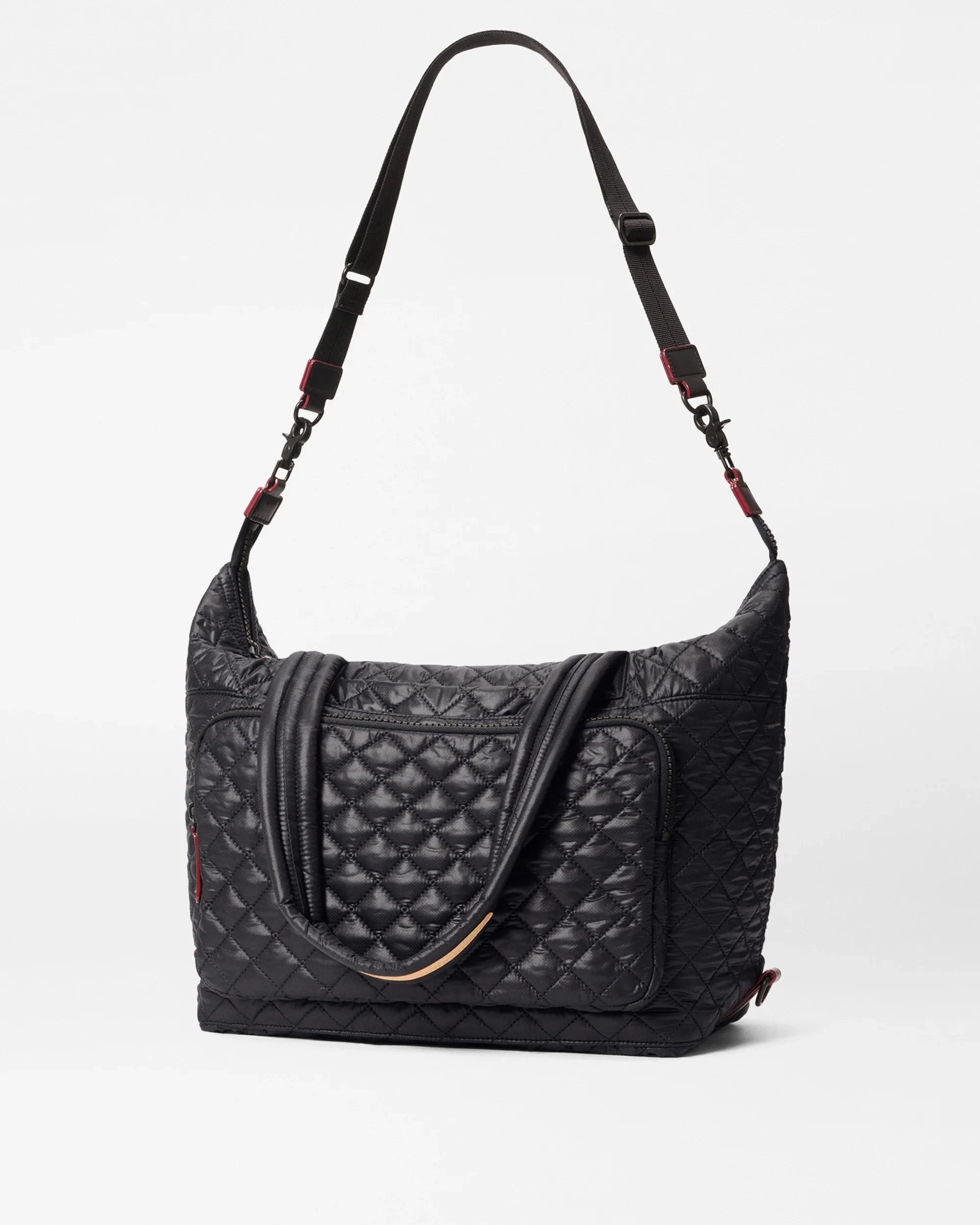 Large Sutton Deluxe Travel Black Tote & Satchel MZ Wallace 