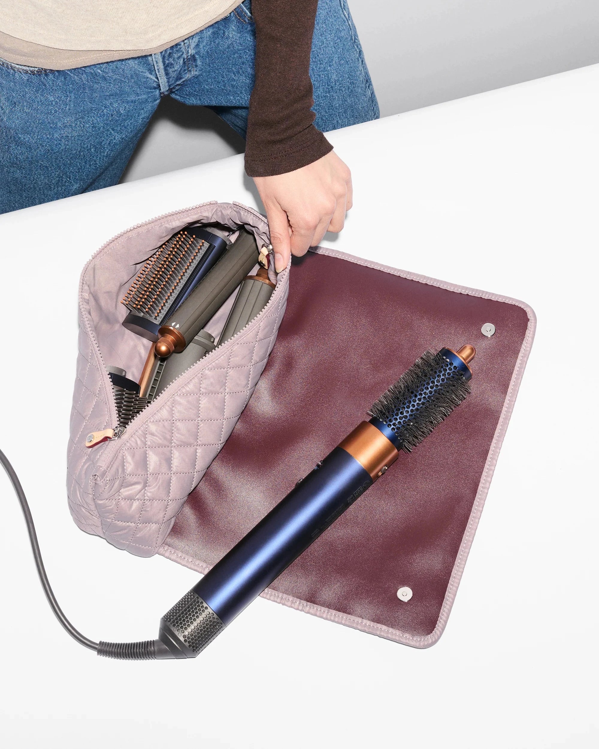 Hair Tool Travel Case Quail Cosmetic MZ Wallace 