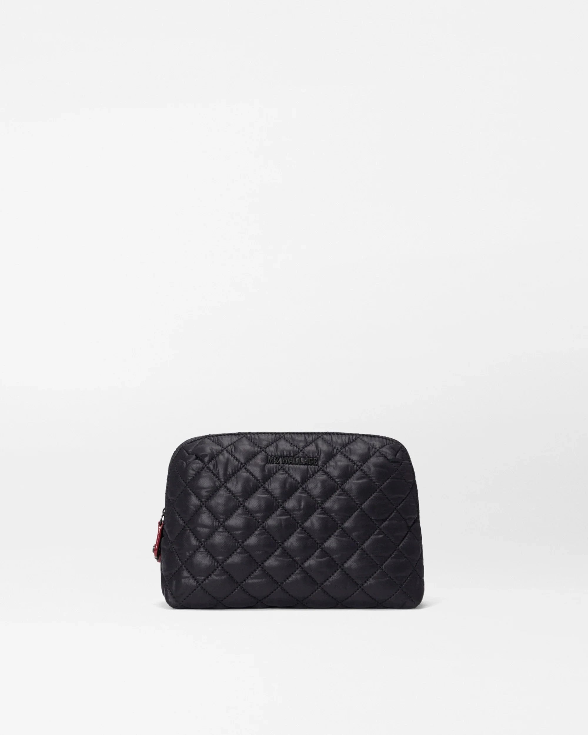Medium Double Zip Cosmetic Black Cosmetic MZ Wallace 