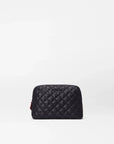 Medium Double Zip Cosmetic Black Cosmetic MZ Wallace 