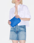 Medium Double Zip Cosmetic Surf Blue Cosmetic MZ Wallace 