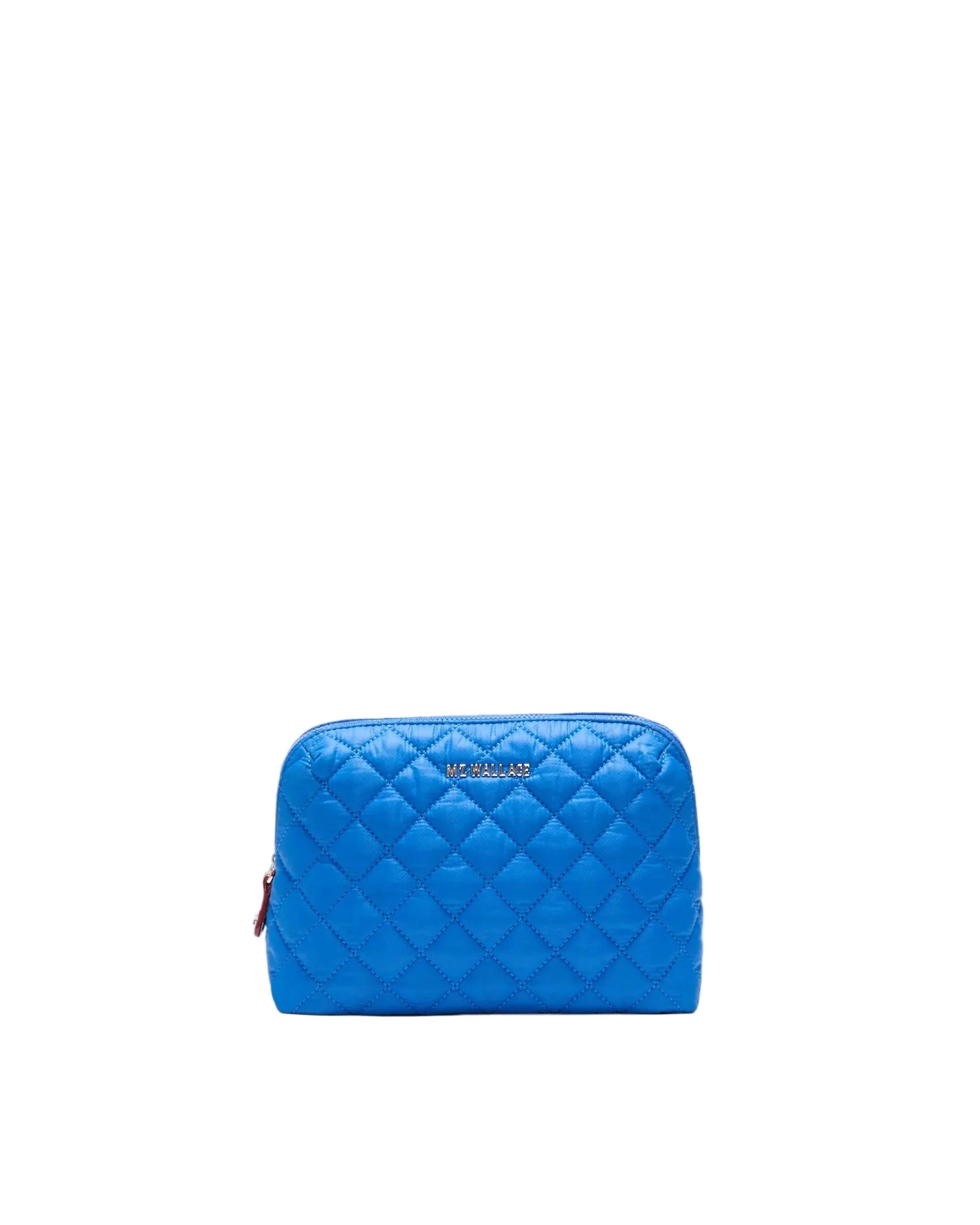 Medium Double Zip Cosmetic Surf Blue Cosmetic MZ Wallace 