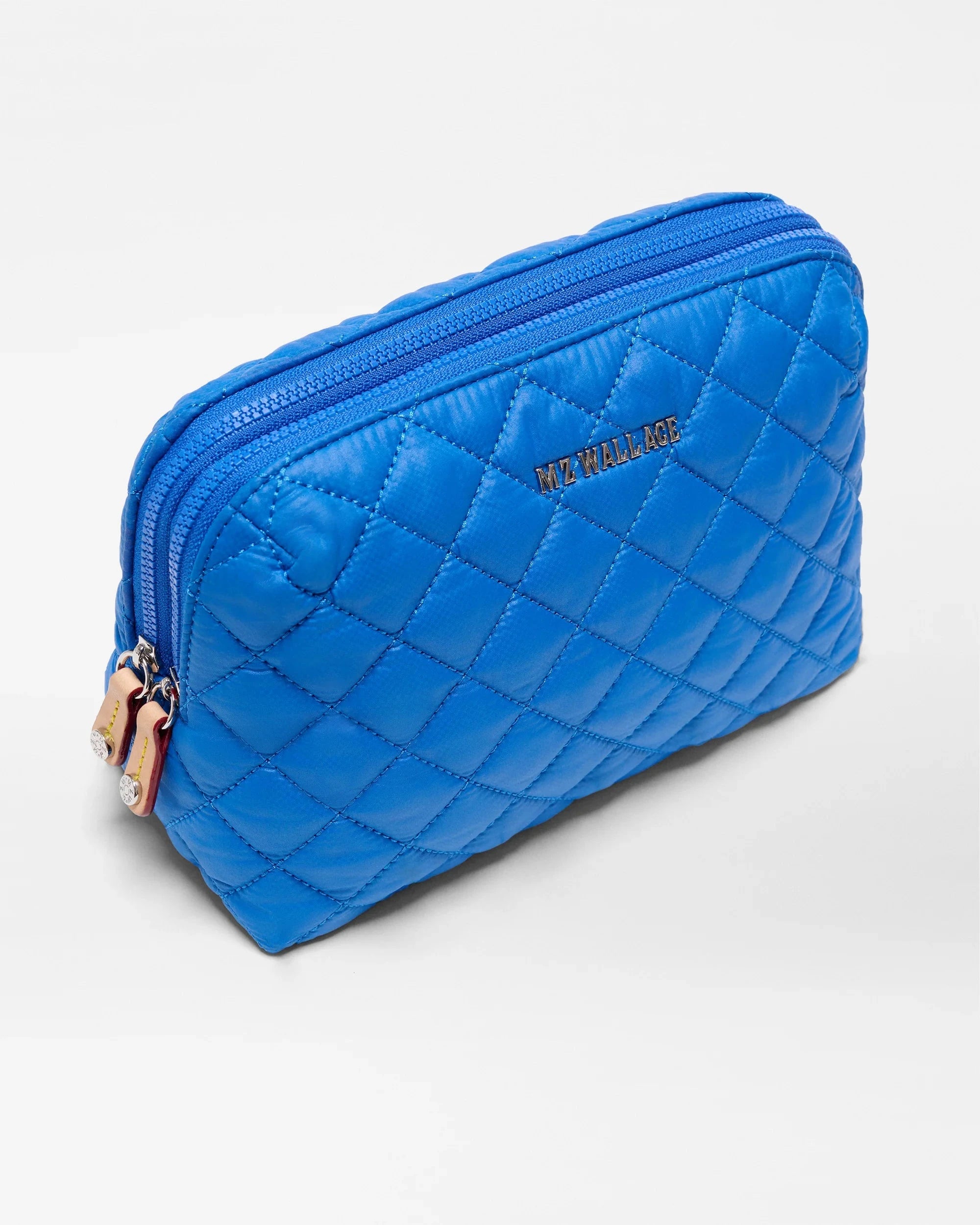 Medium Double Zip Cosmetic Surf Blue Cosmetic MZ Wallace 
