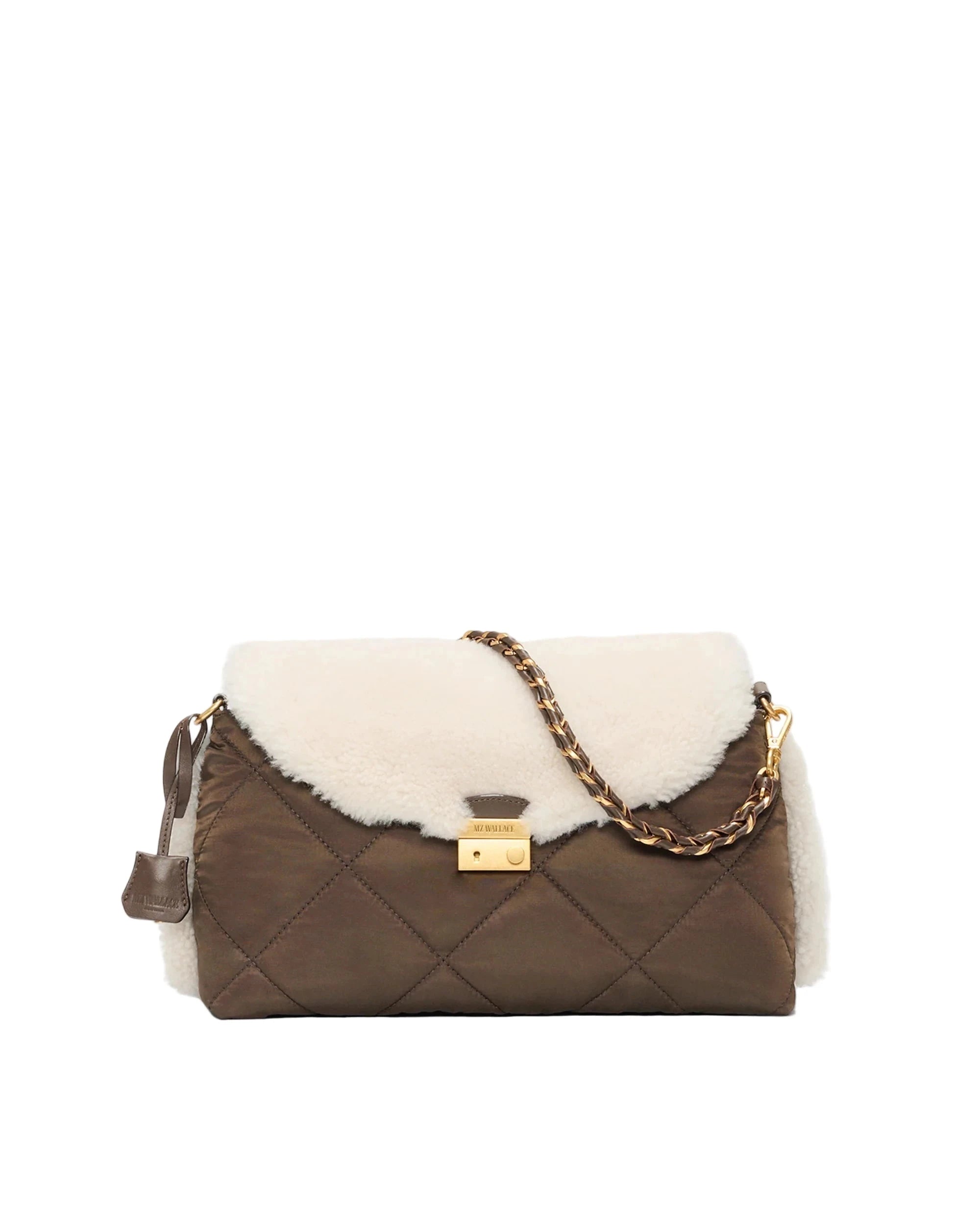 Crosby Lock Shoulder Shearling/Walnut Hobo & Shoulder MZ Wallace 