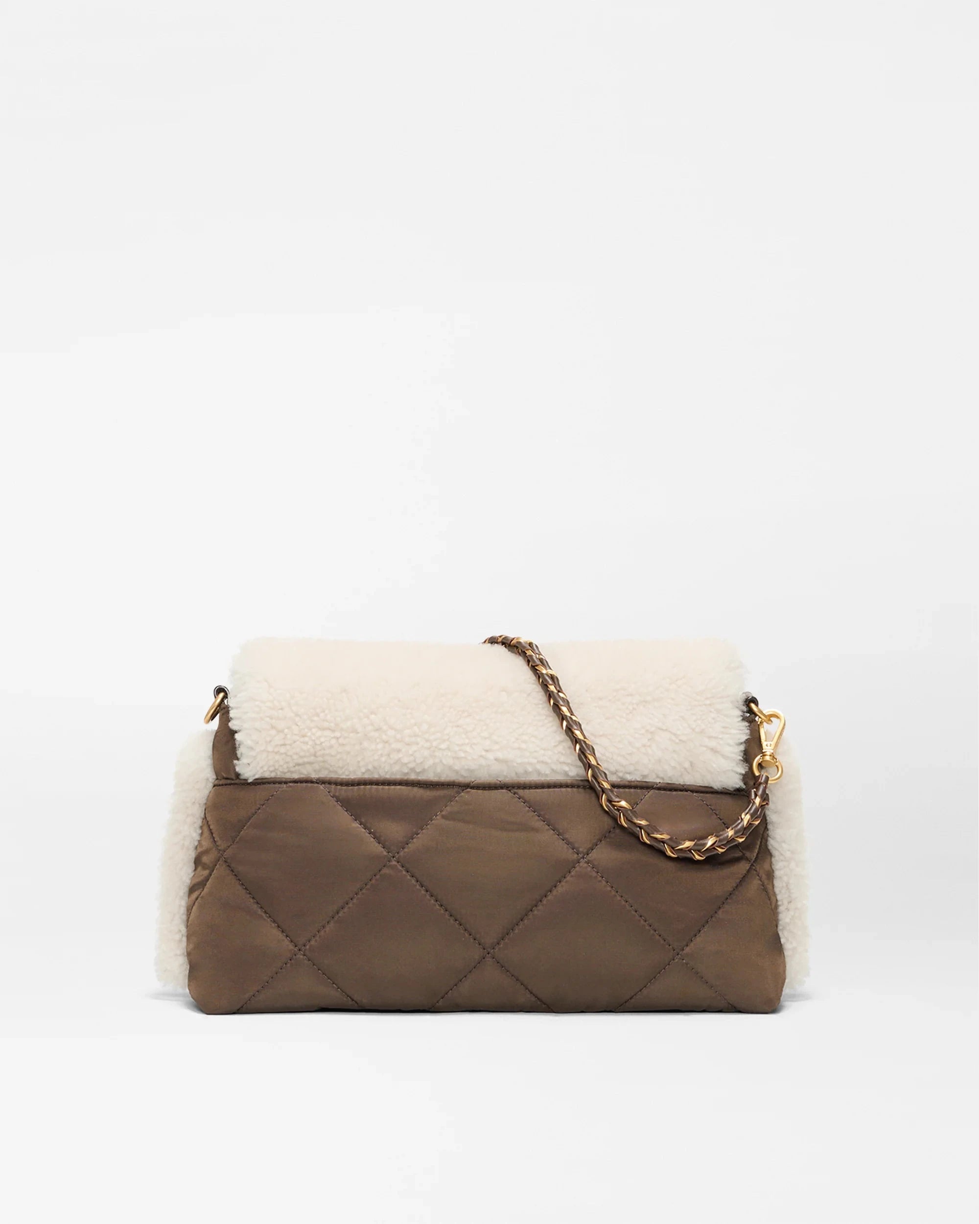 Crosby Lock Shoulder Shearling/Walnut Hobo & Shoulder MZ Wallace 