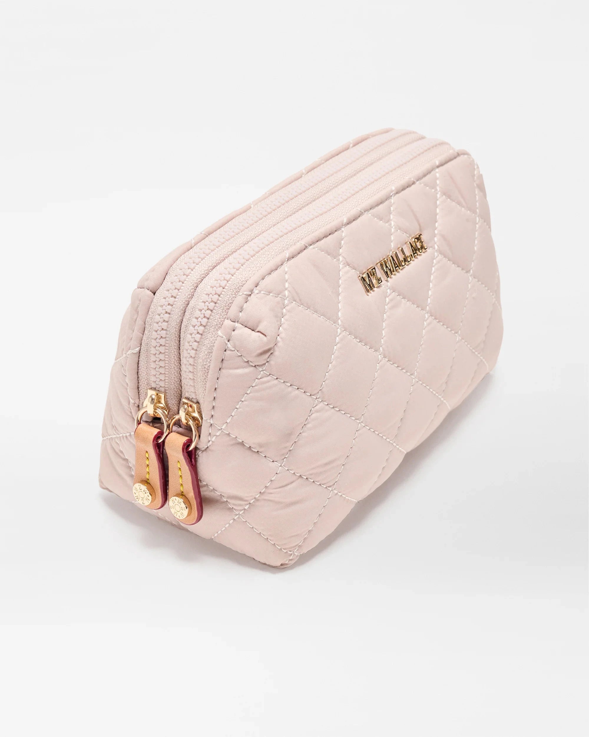 Small Double Zip Cosmetic City Pink Cosmetic MZ Wallace 