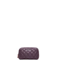 Small Double Zip Cosmetic Raisin
