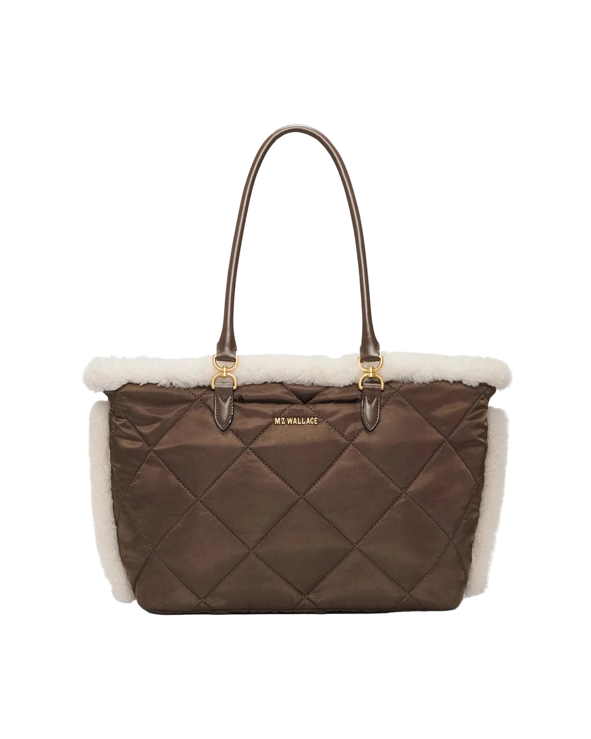 Medium Madison East West Tote Shearling/Walnut Tote & Satchel MZ Wallace 