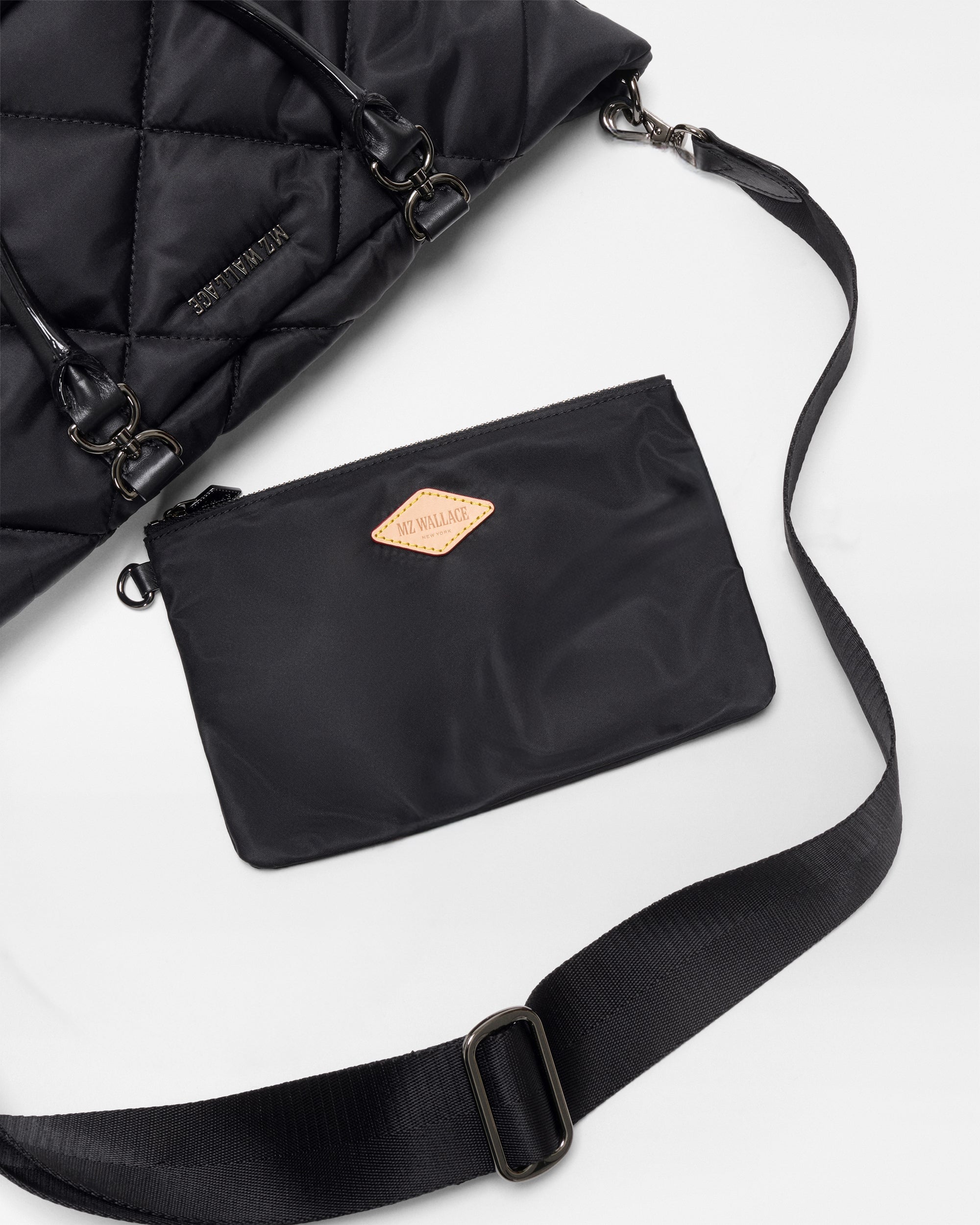 Small Madison E-W Tote Black Hobo & Shoulder MZ Wallace 