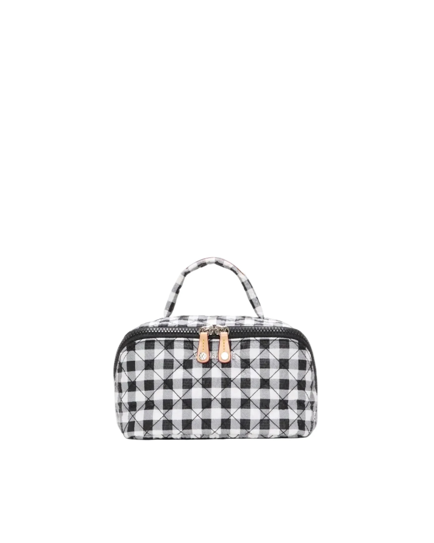 Metro Accordion Cosmetic Black/White Gingham Cosmetic MZ Wallace 