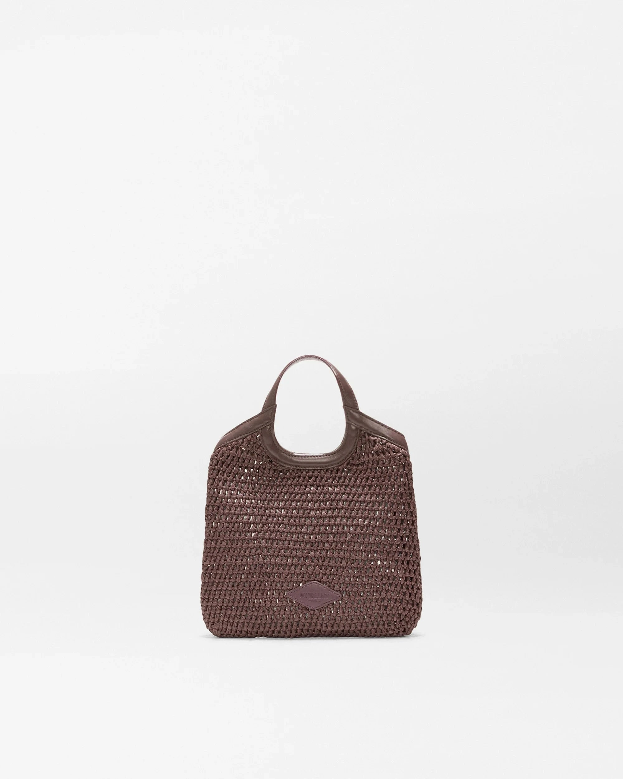 Crochet Mini Georgica Tote Brown Crochet Tote & Satchel MZ Wallace 