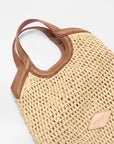 Mini Crochet Georgica Tote Camel Crochet Tote & Satchel MZ Wallace 