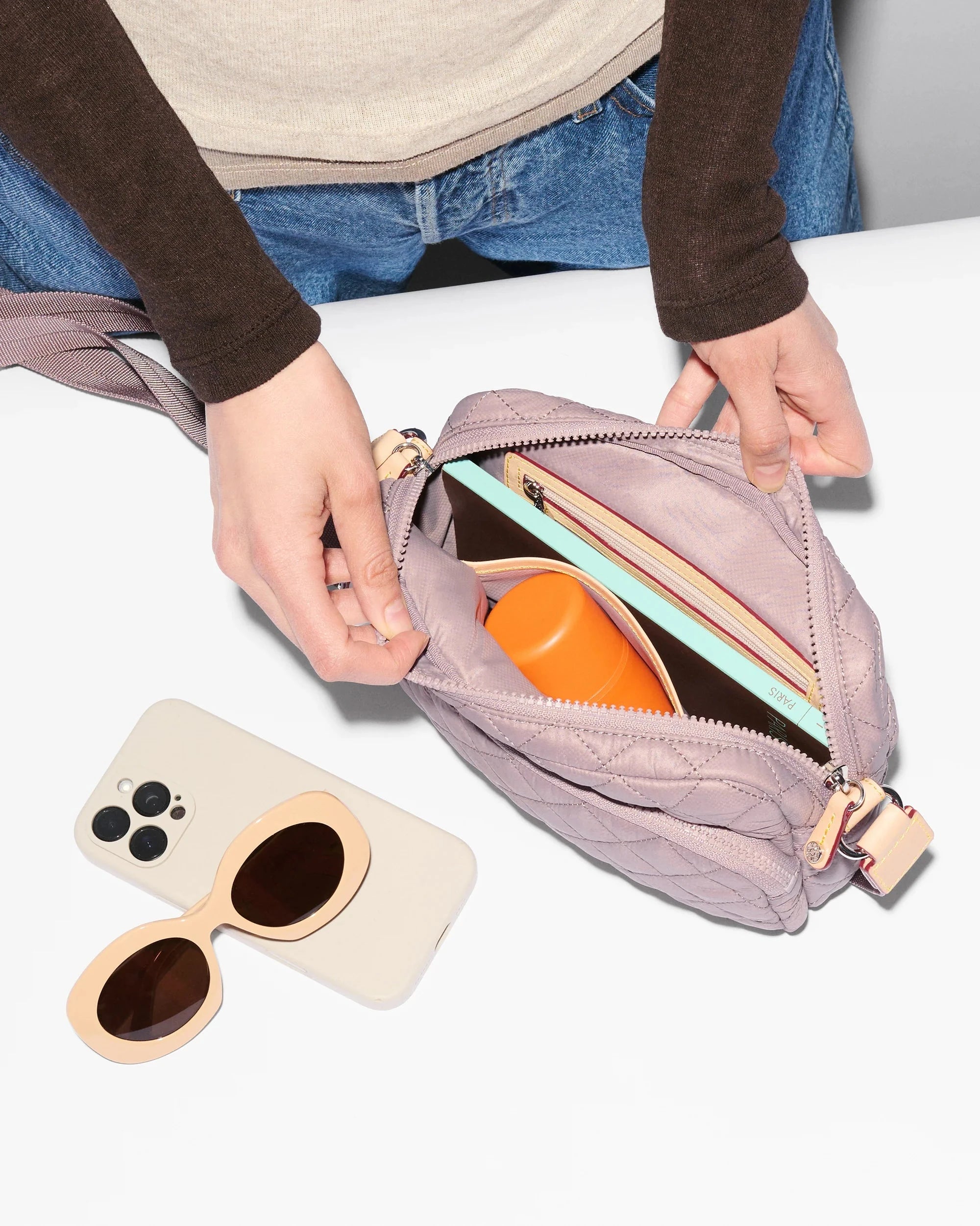 Small Metro Camera Bag Quail Crossbody MZ Wallace 