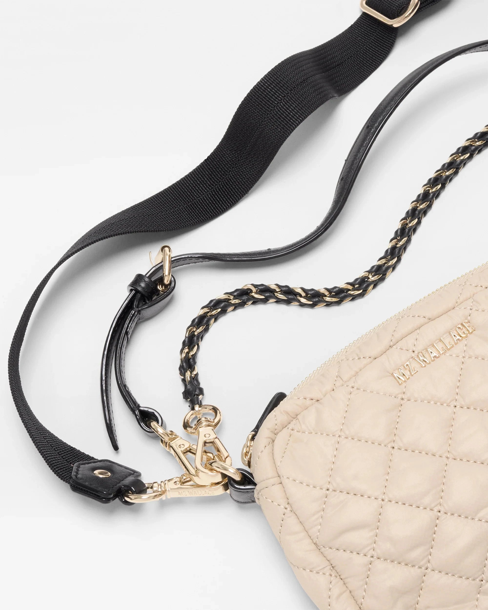 Mini Crosby Buff/Black Crossbody MZ Wallace 