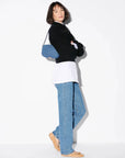 Mini Crosby True Blue Denim Crossbody MZ Wallace 