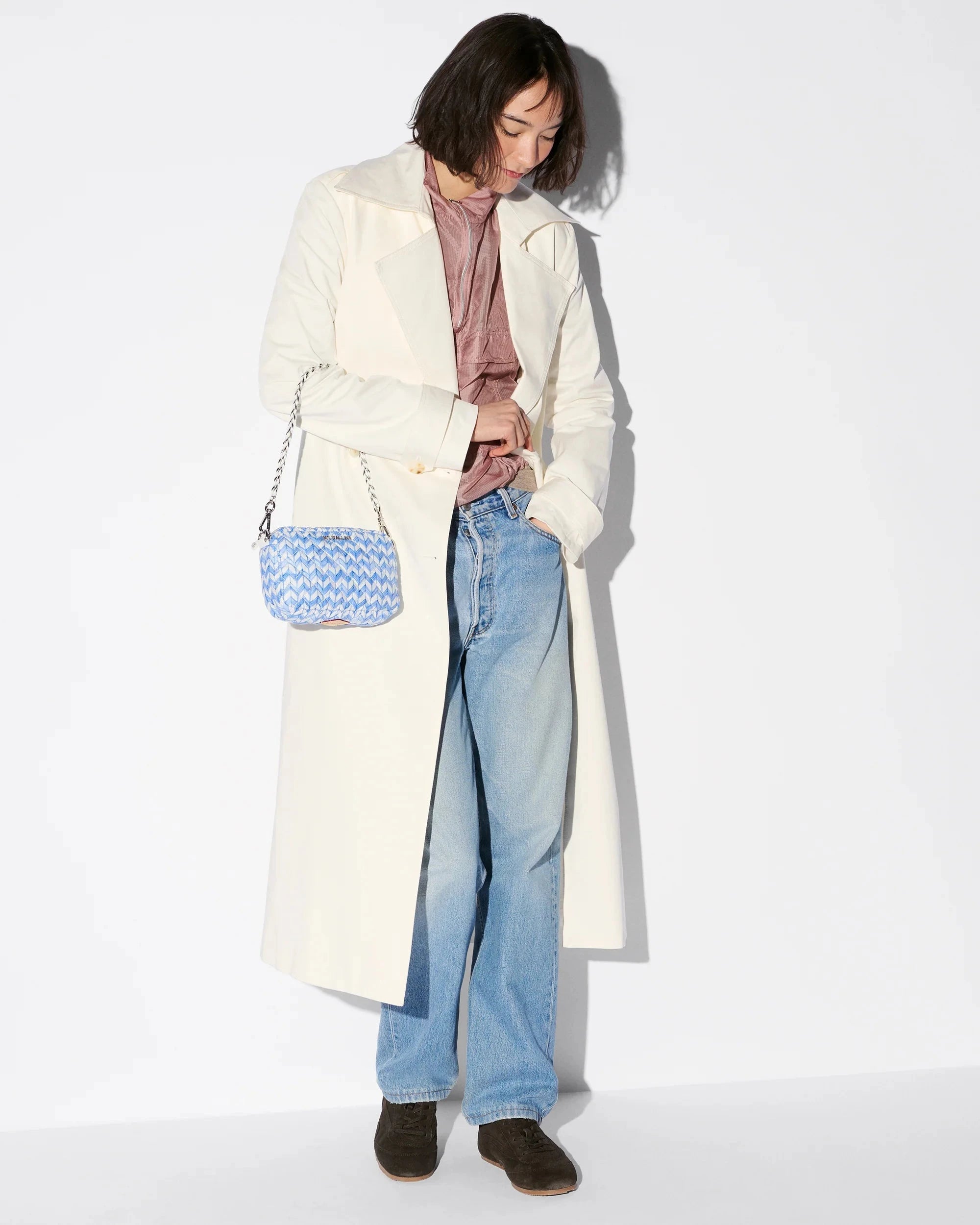 Mini Crosby Porcelain Blue/Komon Crossbody MZ Wallace 