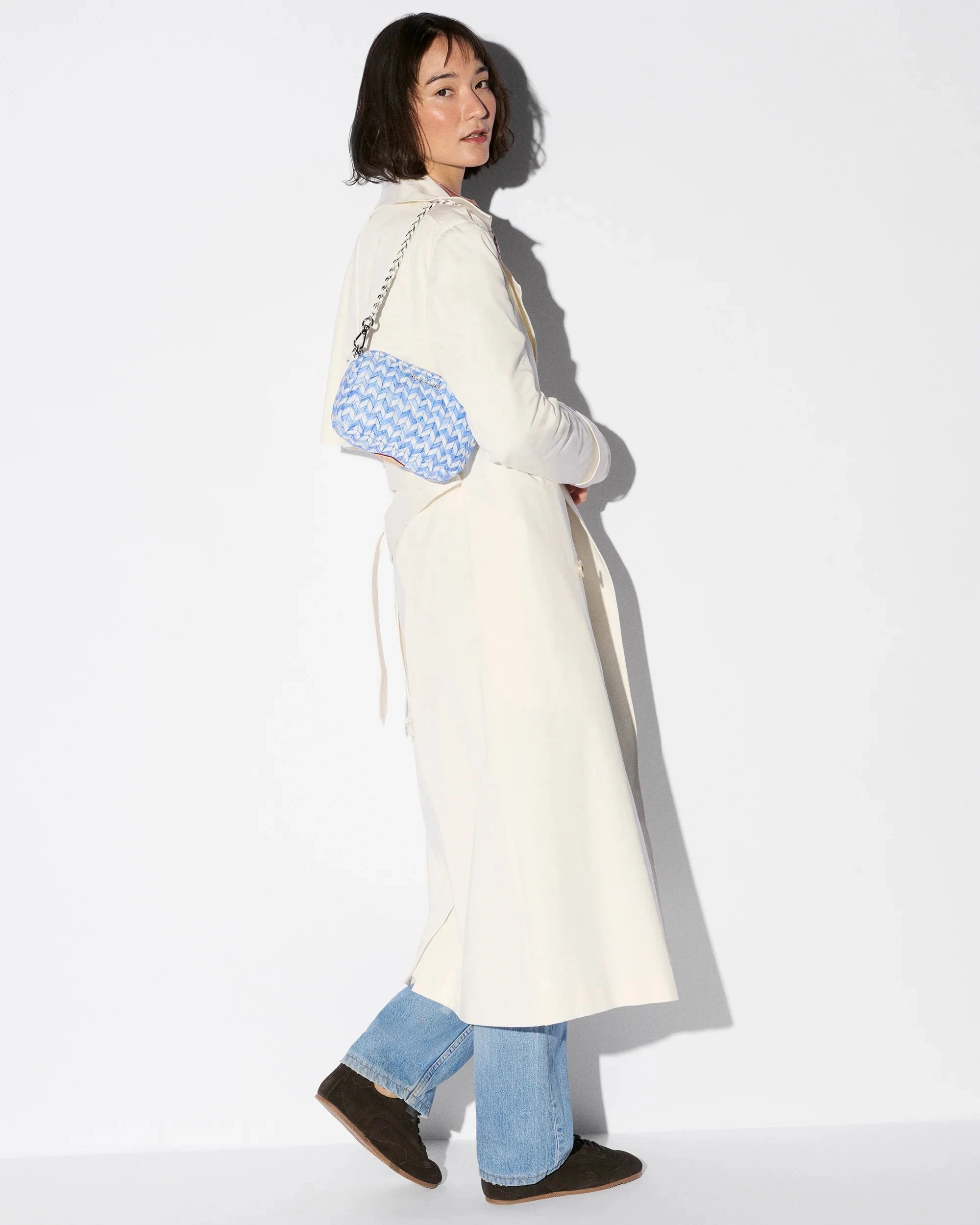 Mini Crosby Porcelain Blue/Komon Crossbody MZ Wallace 