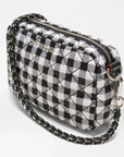 Mini Crosby Black/White Gingham Crossbody MZ Wallace 