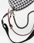 Mini Crosby Black/White Gingham Crossbody MZ Wallace 