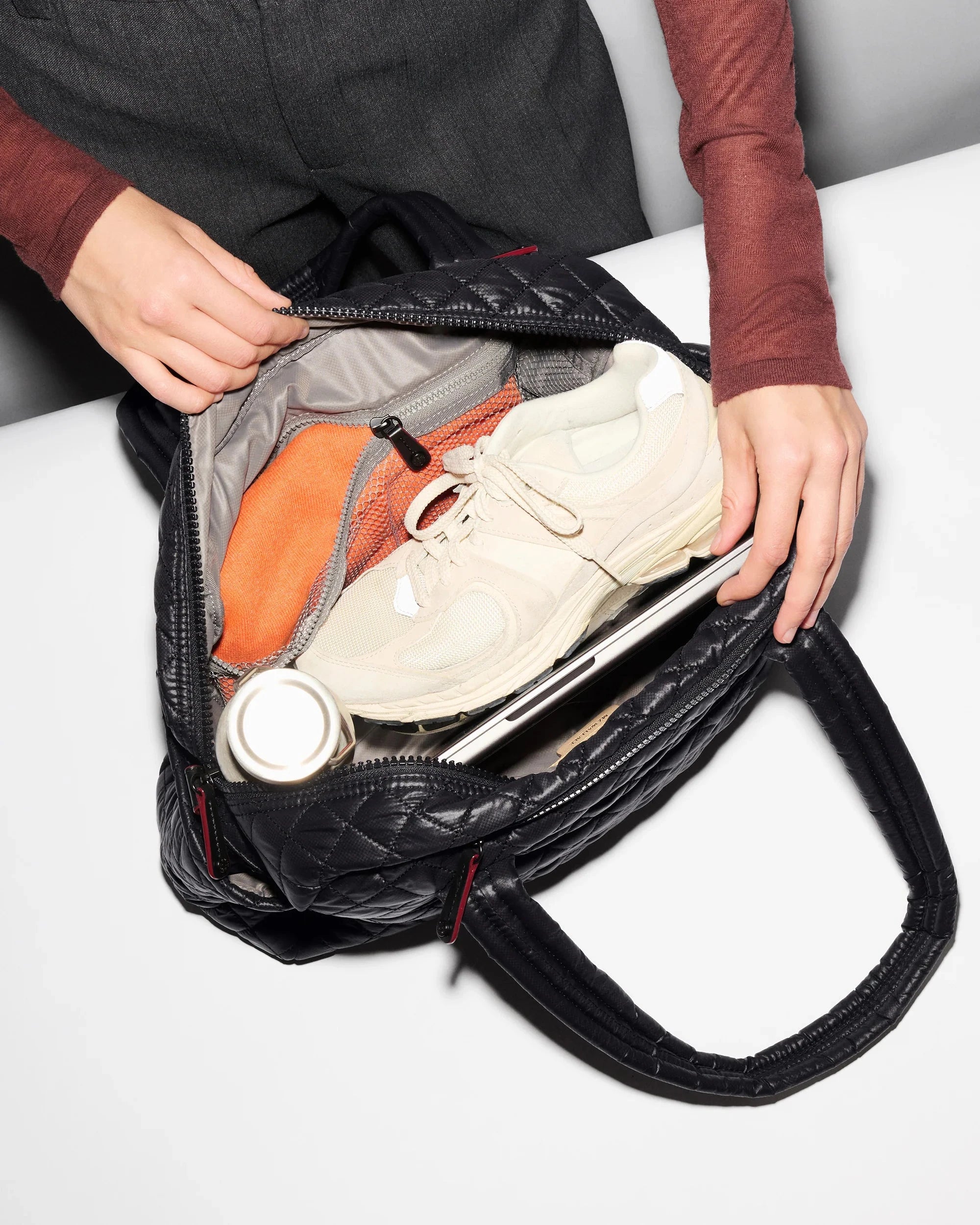 Jim Overnight Duffle Black Tote &amp; Satchel MZ Wallace 