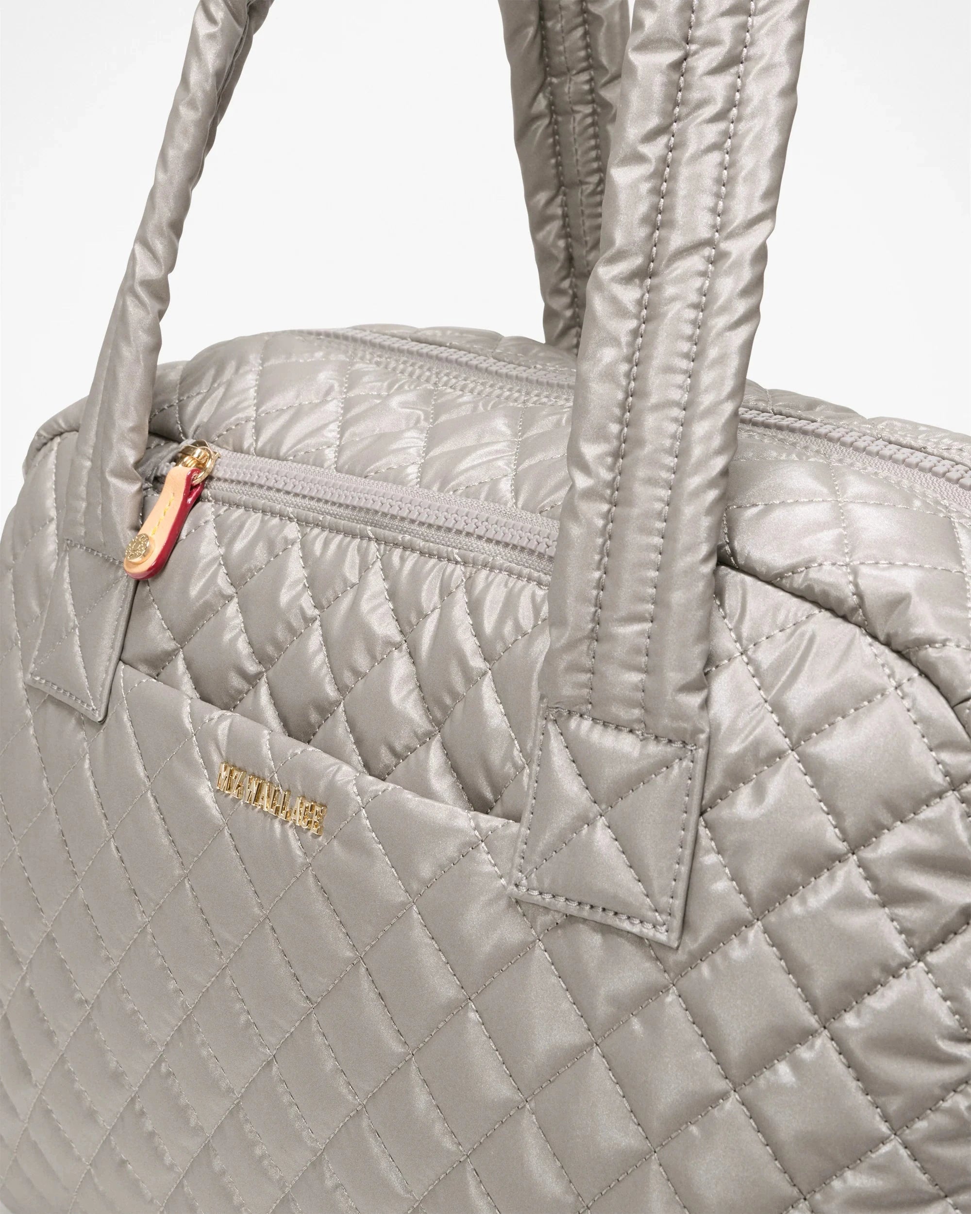 Jimmy Deluxe Sable Pearl Metallic Tote & Satchel MZ Wallace 