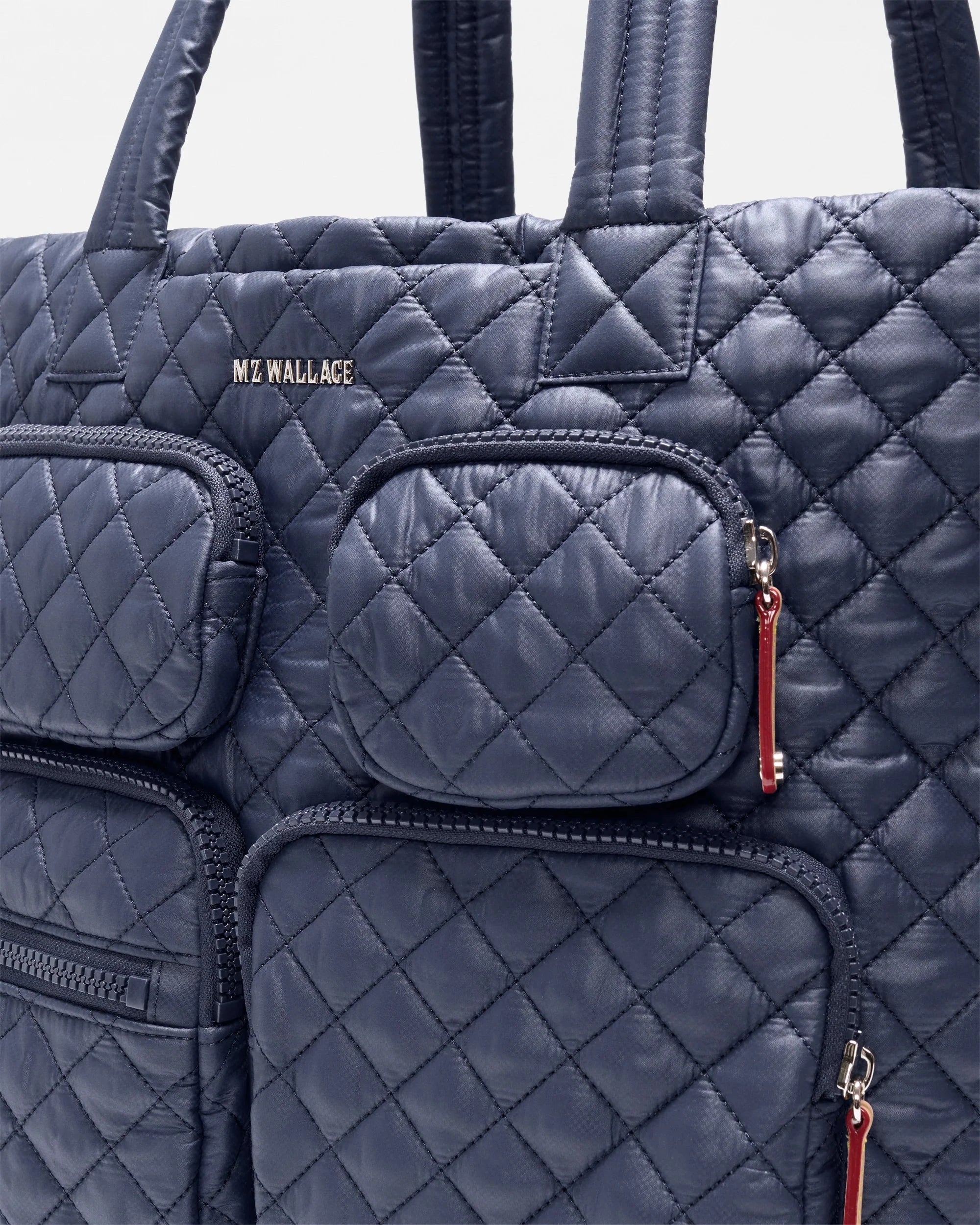 Large Metro Travel Tote Navy Tote & Satchel MZ Wallace 