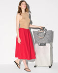 Large Metro Tote Deluxe Black/White Gingham Tote & Satchel MZ Wallace 