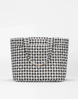 Large Metro Tote Deluxe Black/White Gingham Tote & Satchel MZ Wallace 