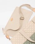 Medium Metro Tote Deluxe Agave Green/Buff Tote & Satchel MZ Wallace 