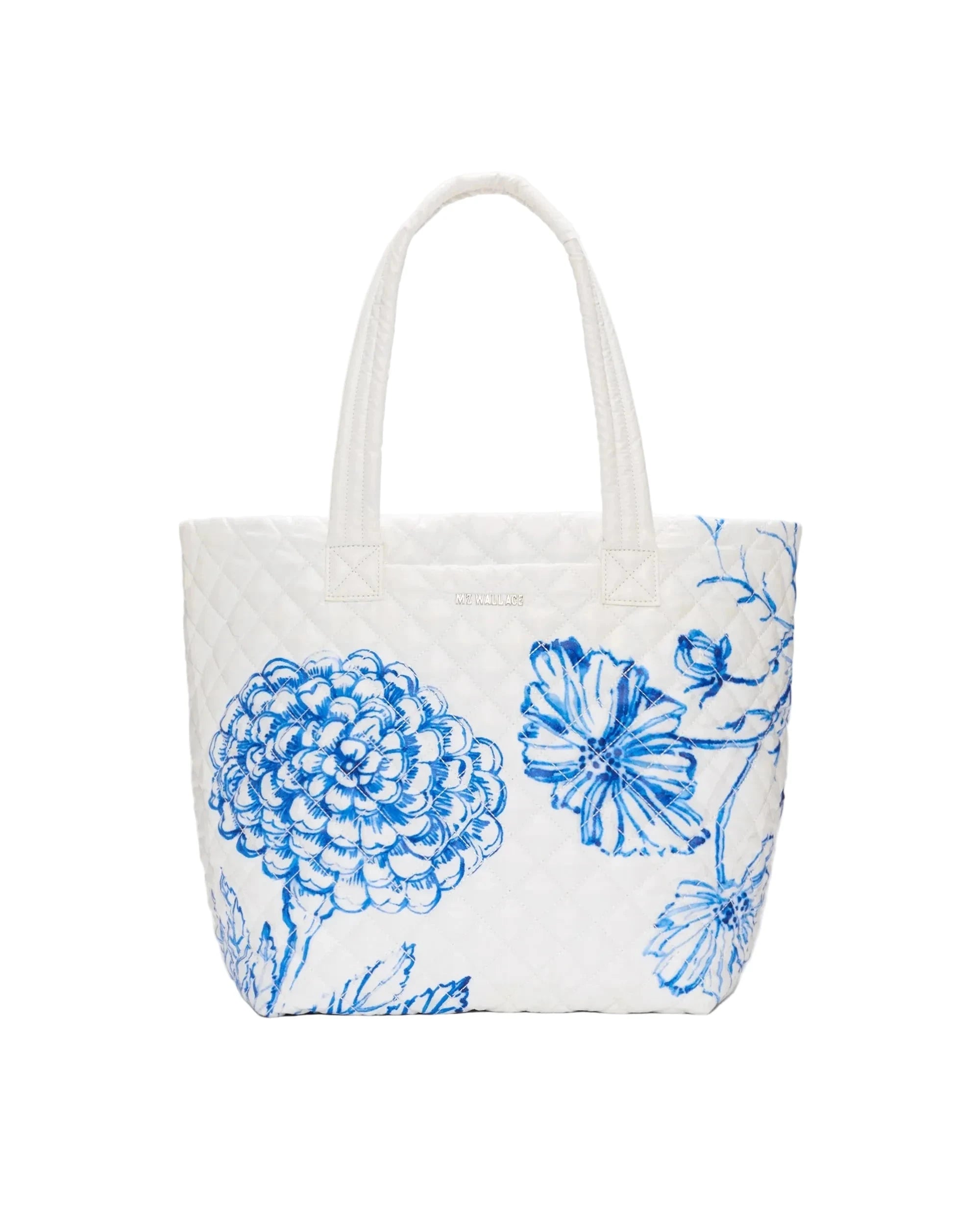 Medium Metro Tote Deluxe Porcelain Blue/Floral Tote & Satchel MZ Wallace 