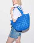 Medium Metro Tote Deluxe Surf Blue Tote & Satchel MZ Wallace 